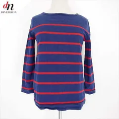 Le minor ルミノア 7分袖 ボートネック ボーダー カットソー Tシャツ