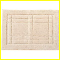 【新着商品】(足ふきマット 洗える アイボリー 約45cm×65cm バスマット 滑り止め) クリュム オカ(OKA)