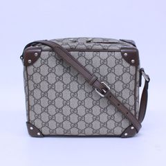 【GUCCI グッチ】GGスプリーム バッグ ショルダーバッグ GGキャンバス ブラウン シルバー金具 626363 520981
