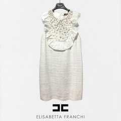ELISABETTA FRANCHI ストライプミニワンピース - メルカリ