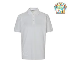 【今日特価】フレームスクエア刺繍ポロ T シャツ / Frame Square Embroidery Polo Tee-1