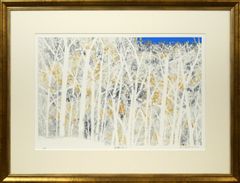 高橋英生、〈緑・緑・みどり〉、希少画集画、高級新品額・額装付、状態