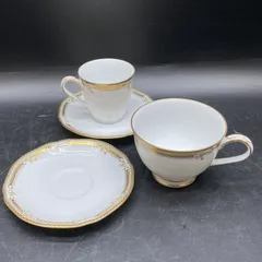 ノリタケ 1485 金彩 コンテッサ カップアンドソーサー 小皿 ティーカップ 4点おまとめ ブランド洋食器ヴィンテージ