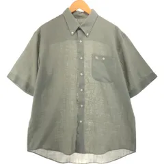 古着 バーバリー Burberry's LONDON 半袖 リネン ボタンダウンシャツ メンズL相当/eaa564746