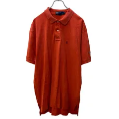 Polo Ralph Lauren 半袖 ポロシャツ XL オレンジ ポロラルフローレン 鹿子 ポニーロゴ ビッグサイズ 古着卸 アメリカ仕入 a704-5857