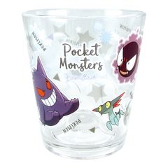 新品 ティーズファクトリー コップ ポケットモンスター ゴーストタイプ プラスチック 300ml クリア ホワイト PM-5526440GO