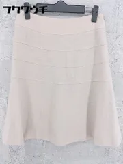 ◇ STRAWBERRY-FIELDS ストロベリーフィールズ 膝丈 フレア スカート サイズ2 ベージュ レディース 【中古】 【1002801160784】のサムネイル