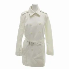 ローレンラルフローレン LAUREN RALPH LAUREN トレンチコート ベルト付き エポレット 肩パッド S 白 ホワイト /FT 1017のサムネイル