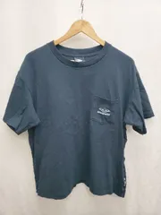 ◇ ⊂ umbro FREAK'S STORE ロゴ ポケット 半袖 Tシャツ カットソー サイズL ネイビー メンズ P  【1409250003578】