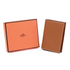 【Sランク】 エルメス HERMES アジェンダPM エプソン (レザー) W刻印 2024年 手帳カバー ダイアリー メモ帳 レディース メンズ ゴールド (ライトブラウン) 新品同様 中古 mbf20004