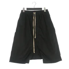 極美品 RickOwens コットン ショートパンツ サルエルパンツ XS 黒 2025年最新】Rick Owens メンズ ショートパンツ・ハーフパンツの