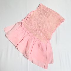 帯揚げ　ピンク　正絹　中抜き絞り