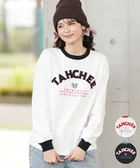 【ムラスポ公式】新品 TAHCHEE ターチー 長袖 Tシャツ レディース ロンT リンガーシャツ バックプリント オーバーサイズ TC240701-02 ムラサキスポーツ限定のサムネイル