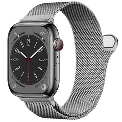 [OULUOQI] コンパチブル Apple Watch バンド 41mm 40mm 38mm 49mm 46mm 45mm 44mm 42mmアップルウォッチバンド マグネットクラスプ ステンレス留め金製 無段階調節 ベルト通気Apple Watch S