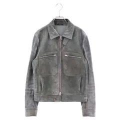 TOM FORD (トムフォード) 17AW Suede Leather Jacket スウェードレザージャケット グリーン BN417のサムネイル