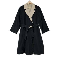 Max Mara(マックスマーラ) コート サイズJ 38 レディース - 黒×ベージュ 長袖/リバーシブル/春/秋