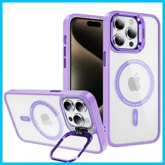 【在庫セール】15 Pro Max ケース Magsafe対応 耐衝撃 iPhone アイフォン15プロマックスケース いphone15pro Max ケース ストラップ穴付き リング スタンド Cakublse 付き PC背面 + TPUバンパー 米軍MIL