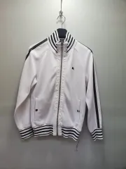 ◇美品【バーバリーブラックレーベル】スウェット　ジャケット BURBERRY BLACK LABEL バーバリーブラックレーベル リブボーダー フルジップ スウェット トラックジャケット ブラック系 2中古