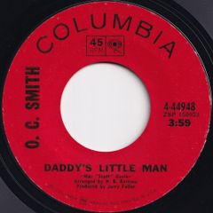 O.C. Smith Daddy's Little Man / If I Leave You Now Columbia US 4-44948 207732 SOUL ソウル レコード 7インチ 45