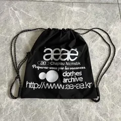 新品 大人気 aeae メッシュロゴ ジムサック リュック ブラック