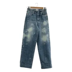 TANAKA / タナカ | THE JEAN TROUSERS / ペンキ加工 セルビッチ デニムパンツ | 25 | インディゴ | レディース