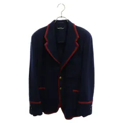 tricot COMME des GARCONS (トリコ コム デ ギャルソン) 90S AD1994 2B ウール シングル テーラードジャケット ネイビー レディース TJ-080010