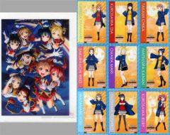 [중고] 기타 잡화 (캐릭터) Aqours (라이브 키 비주얼 + 해피 모습) A4 클리어 파일 & 브로마이드 9장 세트 [러브라이브! 선샤인!! Aqours 2nd LoveLive! HAPPY PARTY TRAIN TOUR Memoria