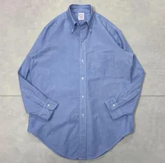 80's Vintage Brooks Brothers OX BD 6 Button Navy blue