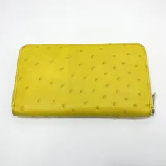 【中古】BOTTEGA VENETA オールトリッチ ラウンドファスナー イエロー R-C ボッテガ・ヴェネタ[24]