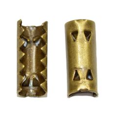 アクセサリーパーツ 金具 ゴム留め金具 Ｌサイズ 金古美 アンティークゴールド １０コ入り