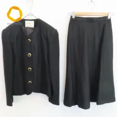 my Robe マイローブ  セットアップ スカートスーツ 金ボタン 777913i★