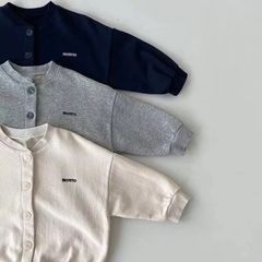 【新品】キッズbonito刺繍スウェットカーディガンアウター韓国子供服男の子
