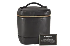 シャネル　ラムスキン　ピコローレ　バニティバッグ　ブラック　CHANEL CHANEL ビコローレ ラムスキン バニティバッグ ブラック 人気