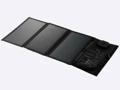 【新品・2営業日で発送】ELECOM エレコム 21Wモバイルソーラー充電器／スタンド／USB-Ax1／TypeCx1(MPA-S03BK)のサムネイル