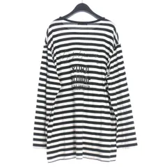 ヨウジヤマモトプールオム YOHJI YAMAMOTO POUR HOMME 17AW スタッフTシャツ ボーダーカットソー 長袖 3 ホワイト/ブラック HW-T15-270のサムネイル