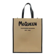 アレキサンダーマックイーン ALEXANDER MCQUEEN MA TOTES トートバッグ ショルダーバッグ 2way ナイロン レザー ベージュ 黒 ブラック 668591 /AK2のサムネイル