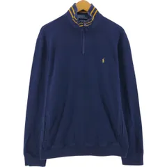 古着 ラルフローレン Ralph Lauren POLO by Ralph Lauren ハーフジップスウェットシャツ トレーナー メンズL相当/eaa501455