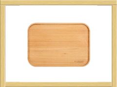コーヒートレー 中 K-UNING コーヒートレー カフェトレー うちカフェ 木製 ウッド 185*255mm 四角 日系ウレタン塗装 コーヒトレー中