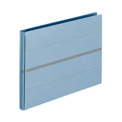 （まとめ買い）プラス 背幅伸縮フラットファイル セノバス A4横 2穴 ブルー FL-022SS BL 【5冊セット】
