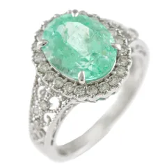 リング 指輪 12号 Pt900プラチナ パライバトルマリン レディース   中古