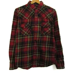 アーバンリサーチ 長袖シャツ チェック柄 トップス メンズ Mサイズ レッド系×ネイビー系×イエロー系 URBAN RESEARCH 【中古】