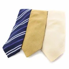 ジョルジオアルマーニ GIORGIO ARMANI ARMANI COLLEZIONI EMPORIO ARMANI ネクタイ 3点セット まとめ売り 総柄 白 黄色 紺 /TK