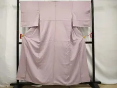 平和屋着物○友禅作家の巨匠 浅井青仁 色無地 灰青色 正絹