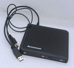 lenovo レノボ　Slim USB Portable DVD Burner　0A33988　Y-ケーブルつき　中古