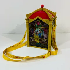 ★ 最終大幅お値下げ　夢の国　Disney  ディズニー　 美女と野獣　ステンドグラス風　色々な味 ポップコーンバケット　ライト付 現状品 0.52kg