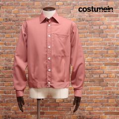 24SS/costumein/48サイズ/シャツジャケット JEROME 清涼ウール 無地 胸ポケット イタリア製 展示会 新品/ピンクブラウン/ke204/