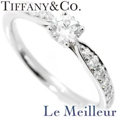 【新品仕上済】 TIFFANY&Co. ティファニー ハーモニー ダイヤモンド プラチナ Pt950 ソリティア リング 7号 レディース 返品OK