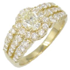 ジュエリー JEWELRY リング・指輪 ダイヤモンド リング ﾀﾞｲﾔ 4.4g K18（イエローゴールド） ダイヤモンド リング レディース Used A