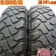 中古 185/85R16 105/103L Accelera M/T-01 2本 ノーマルタイヤ サマータイヤ アクセレラ M/T-01 ジムニー      などに 中古タイヤ 16インチ