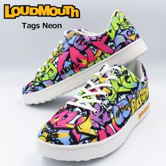 【サイズ選択可】Loudmouth ラウドマウス ユニセックス スパイクレス ゴルフシューズ Tags Neon タグスネオン LM-GS0002 762980(317) 新品【Loudmouth正規販売店】